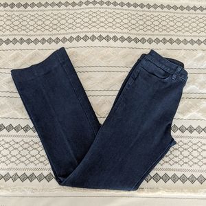 J Brand Wide Leg Midrise Dark Wash Jeans - Size 28